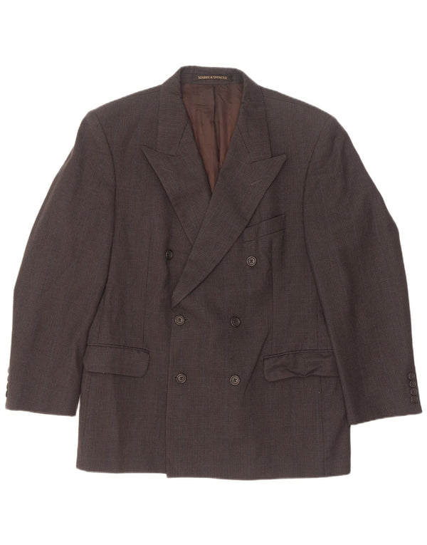 Marks & Spencer Herre Blazer Jacket UK 40 Medium Grey Pinstripe