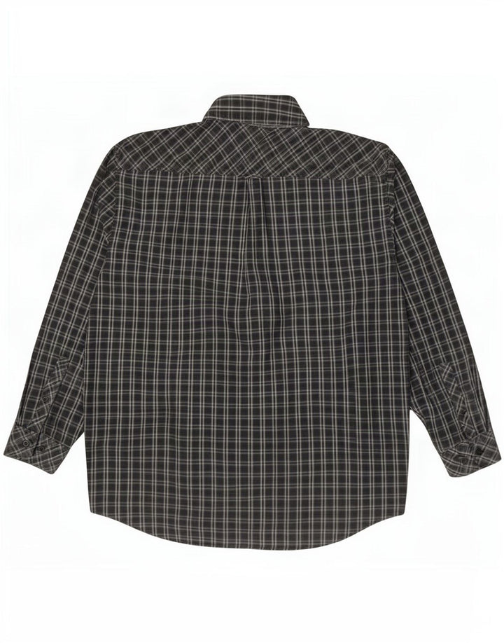 Camisa masculina Ben Sherman 2XL algodão xadrez cinza