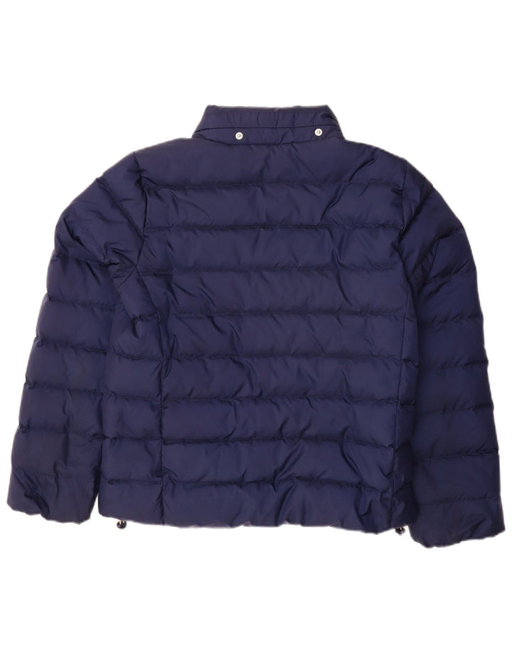 LEVI'S Womens Oversized Hooded Padded Jacket UK 10 Small Navy Blue