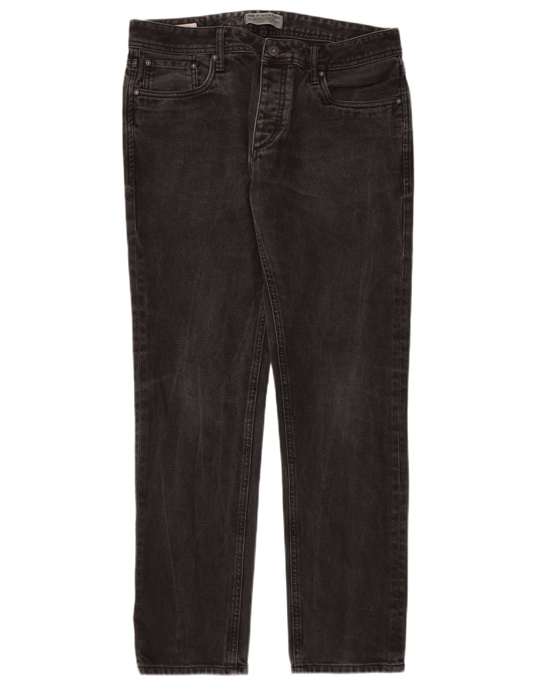 JACK & JONES Mens Slim Jeans W34 L32 Black Cotton
