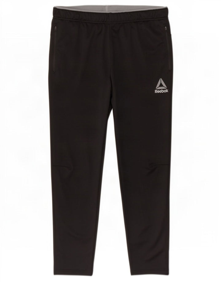 Reebok Pantalon de Survêtement Homme Large Noir Polyester