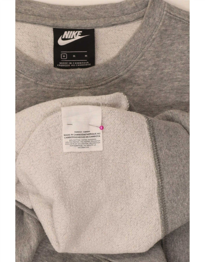 Nike Mens Graphic Regular Fit pulóver pulóver közepes szürke pamut