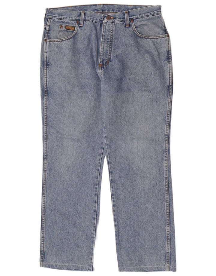 Wrangler Mens Texas Regular Straight Jeans W36 L28 Blue Cotton