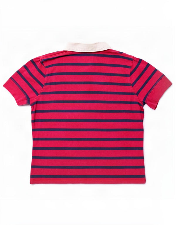 Женская рубашка поло Tommy Hilfiger UK 20 2XL розовая полоска