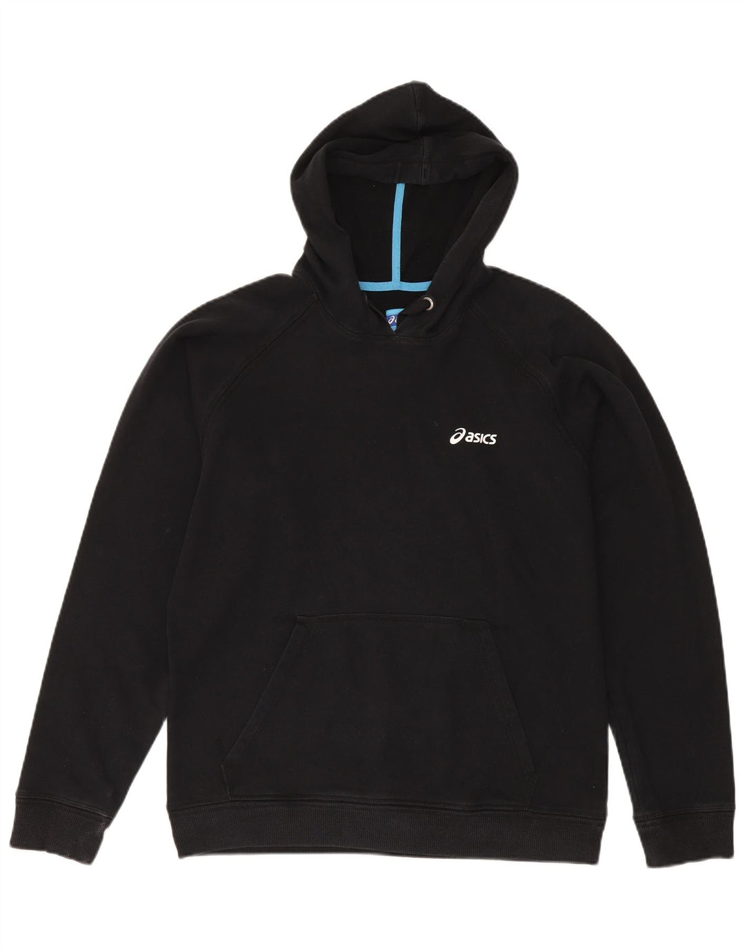 Asics Mens Hoodie Jumper XL Black Cotton