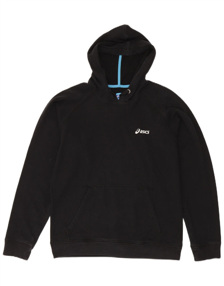 Asics Mens Hoodie Jumper XL Black Cotton
