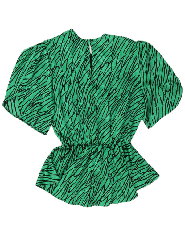 C&A Damen Blusentop EU 46 XL Grün gestreift