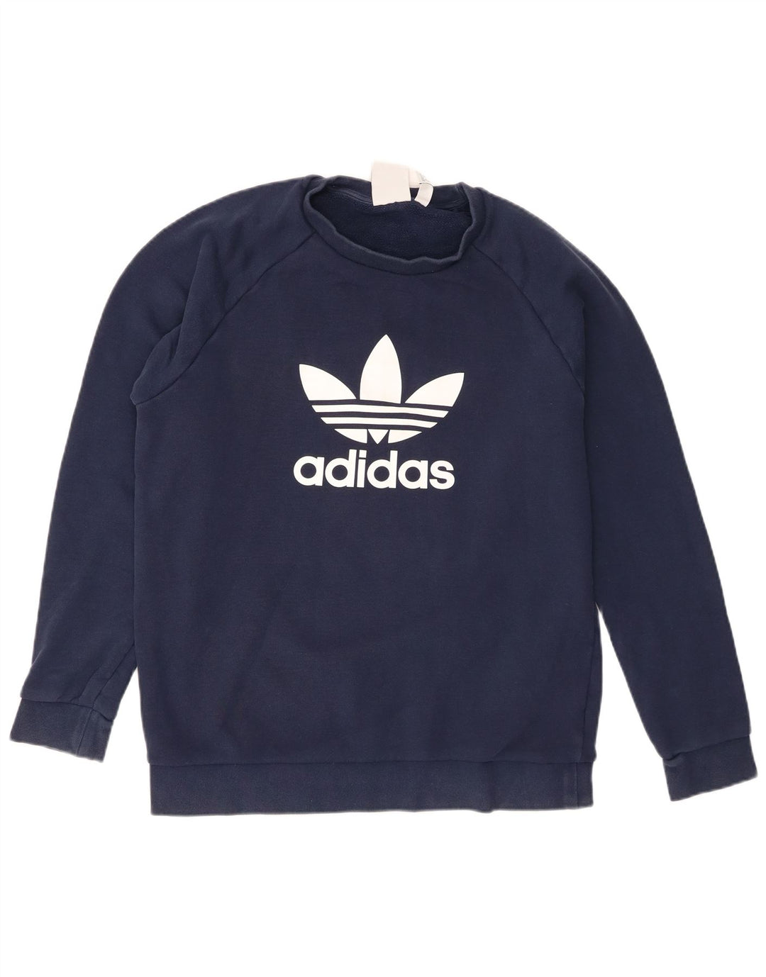 Ανδρικό γραφικό φούτερ Adidas Jumper Medium Navy Blue βαμβακερό
