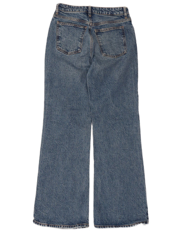 Topshop Dame Relaxed Flared Jeans W26 L30 Blå Bomuld