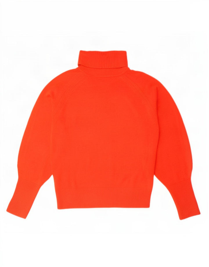 Marks & Spencer Damski sweter z golfem UK 10, mały, czerwony akryl