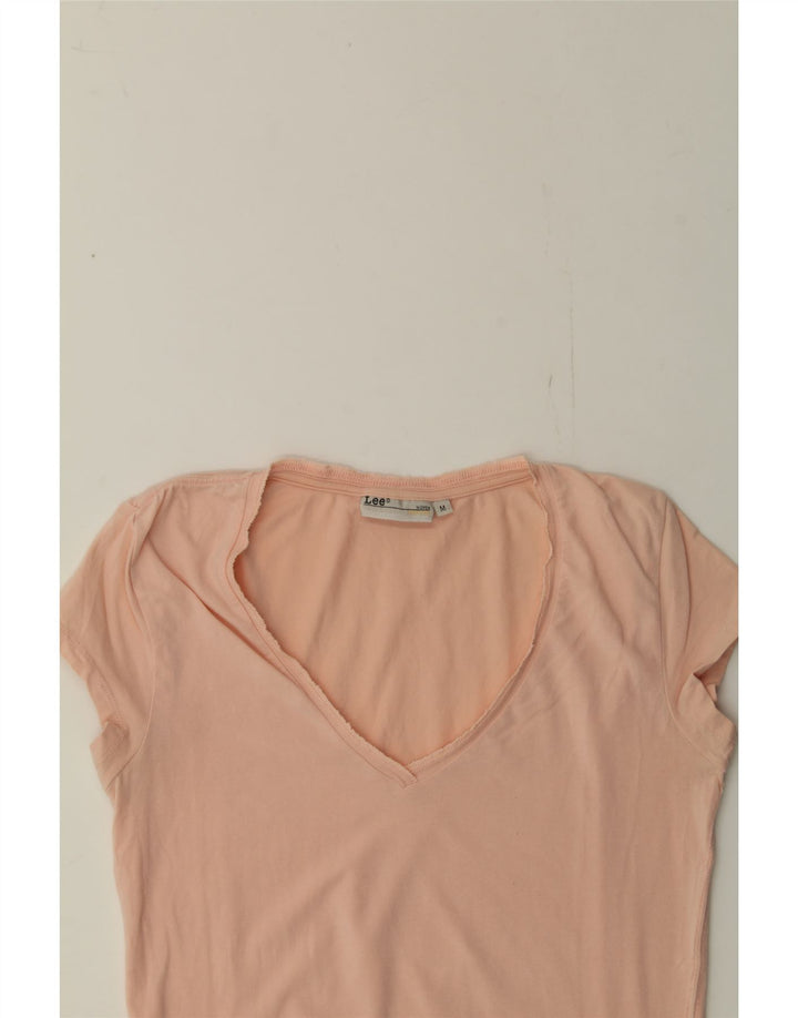 LEE Womens T-Shirt Top UK 12 Medium Pink Vintage Lee and Second-Hand Lee from Messina Hembry 