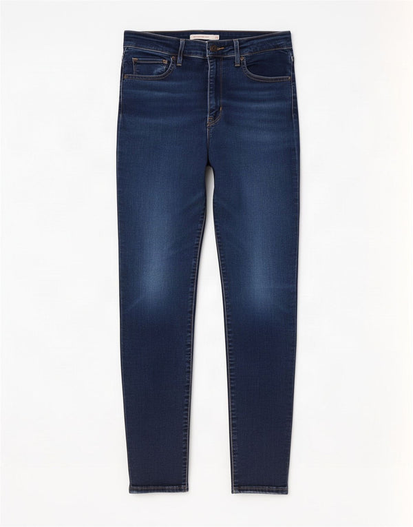 Damskie jeansy Levi's 721 z wysokim stanem W29 L30 Niebieska bawełna