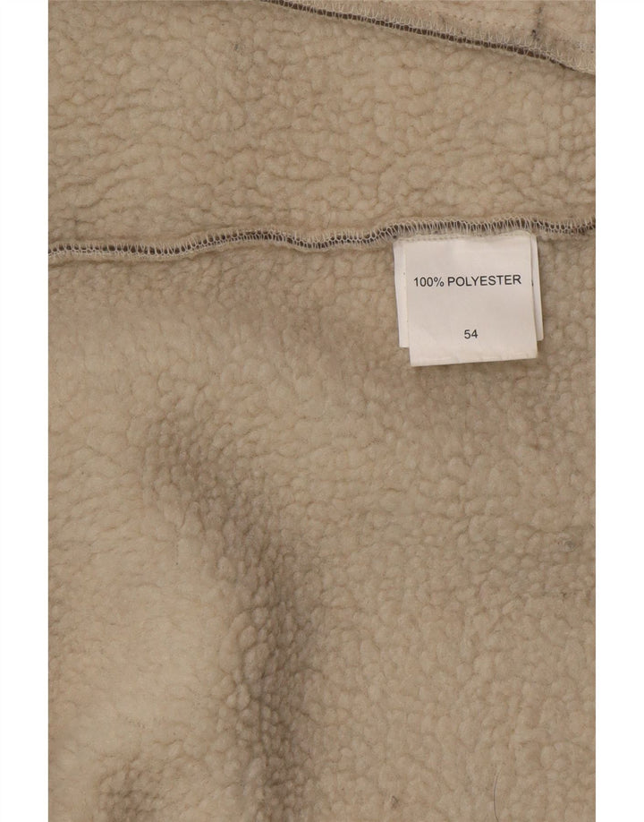 Klepper Mens Fleece Jacket IT 54 2XL Brown Colourblock Polyester