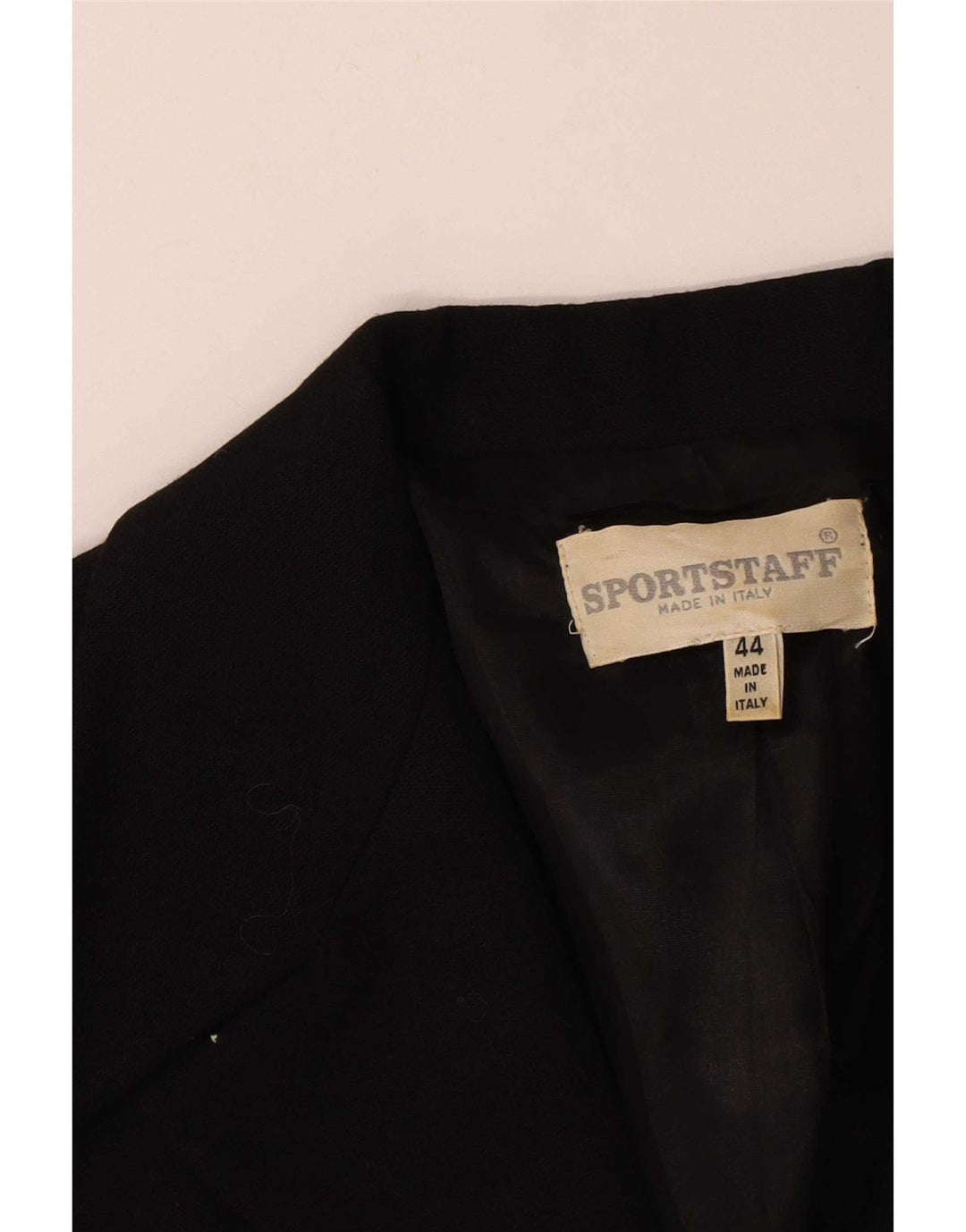 Sport Staff Womens Full Zip Blazer Jacket IT 44 Medium Black
