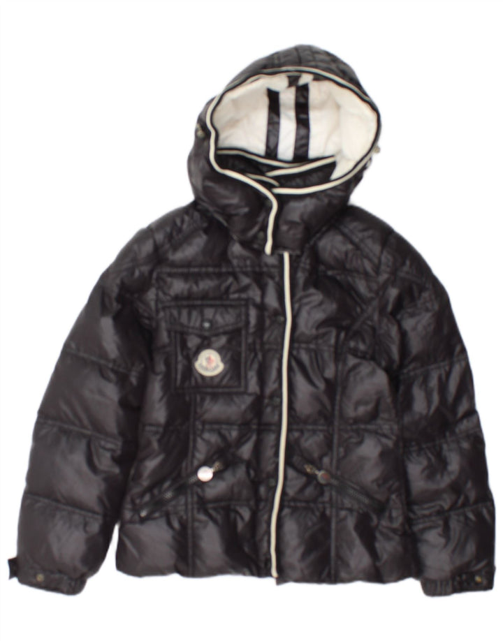 Moncler piger hættepolstret jakke 9-10 år marineblå polyamid