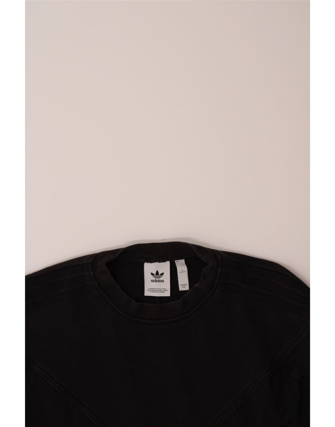 ADIDAS Mens Sweatshirt Jumper Small Black Vintage Adidas and Second-Hand Adidas from Messina Hembry 