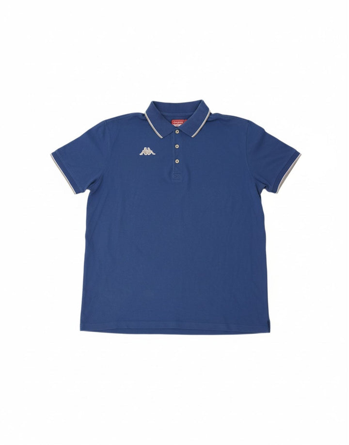 KAPPA Mens Polo Shirt 2XL Blue Vintage Kappa and Second-Hand Kappa from Messina Hembry 