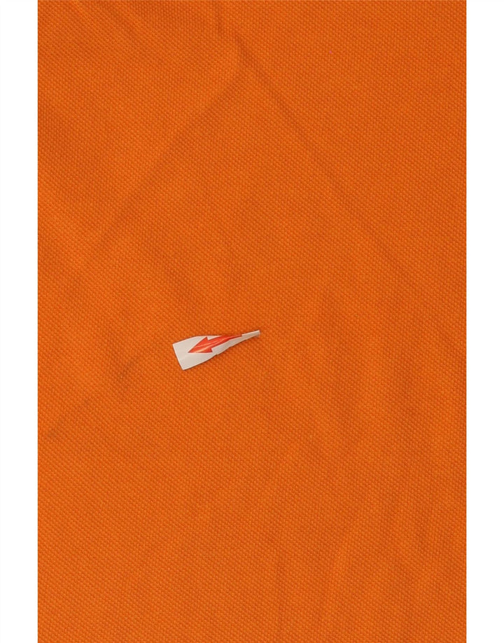 Tommy Hilfiger Mens Custom Fit Polo Shirt Medium Orange Cotton