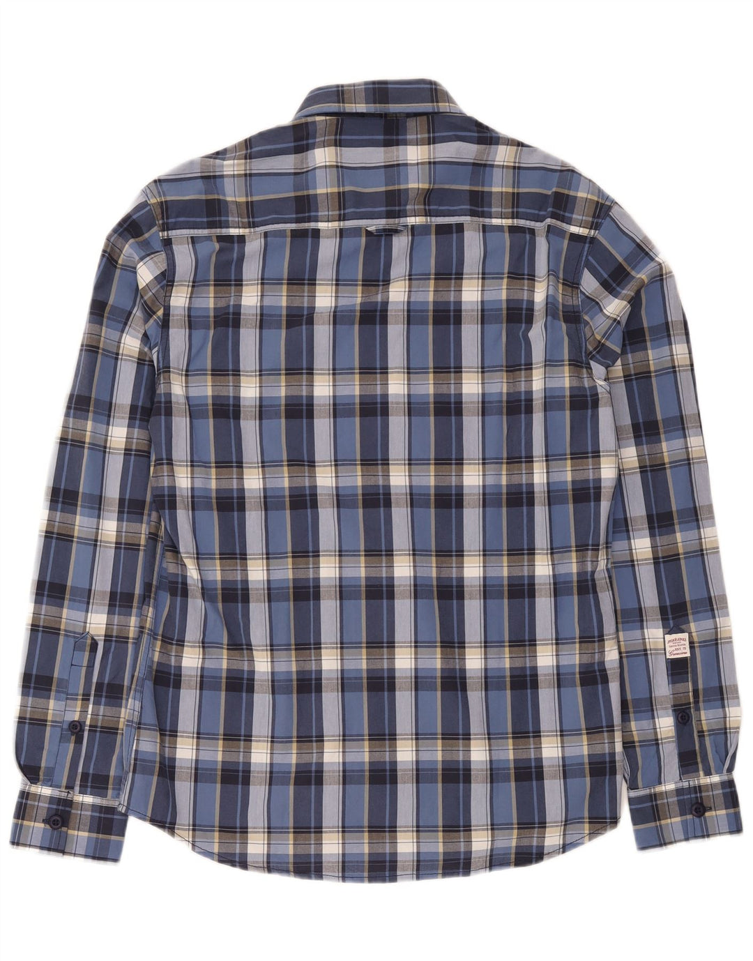 Jack & Jones Mens Shirt XL Blue Check Cotton