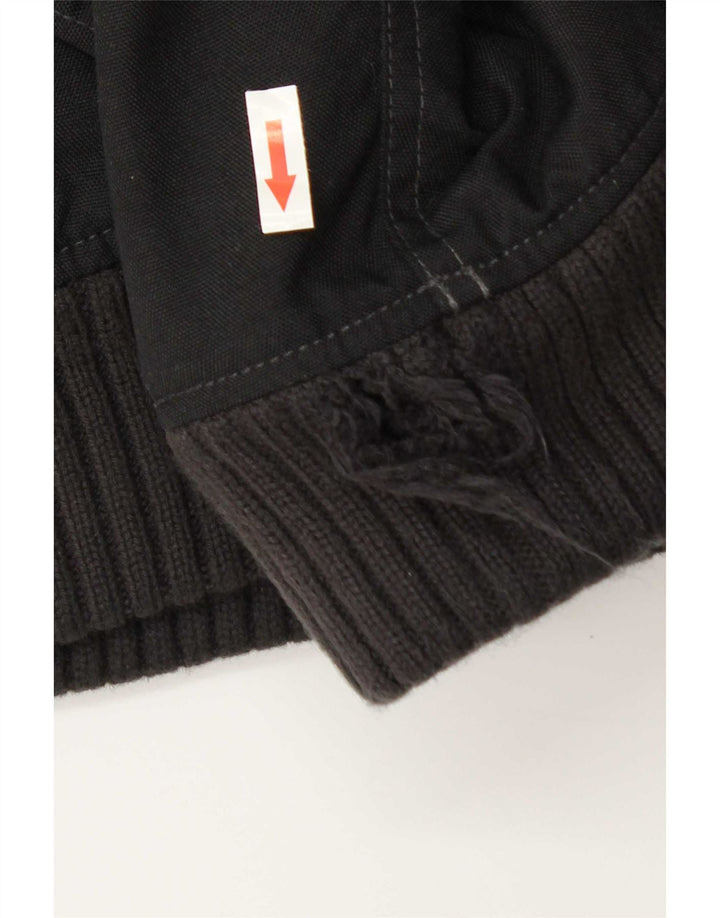 Woolrich Mens Hooded Padded Bomber Jacket UK 42 XL Black