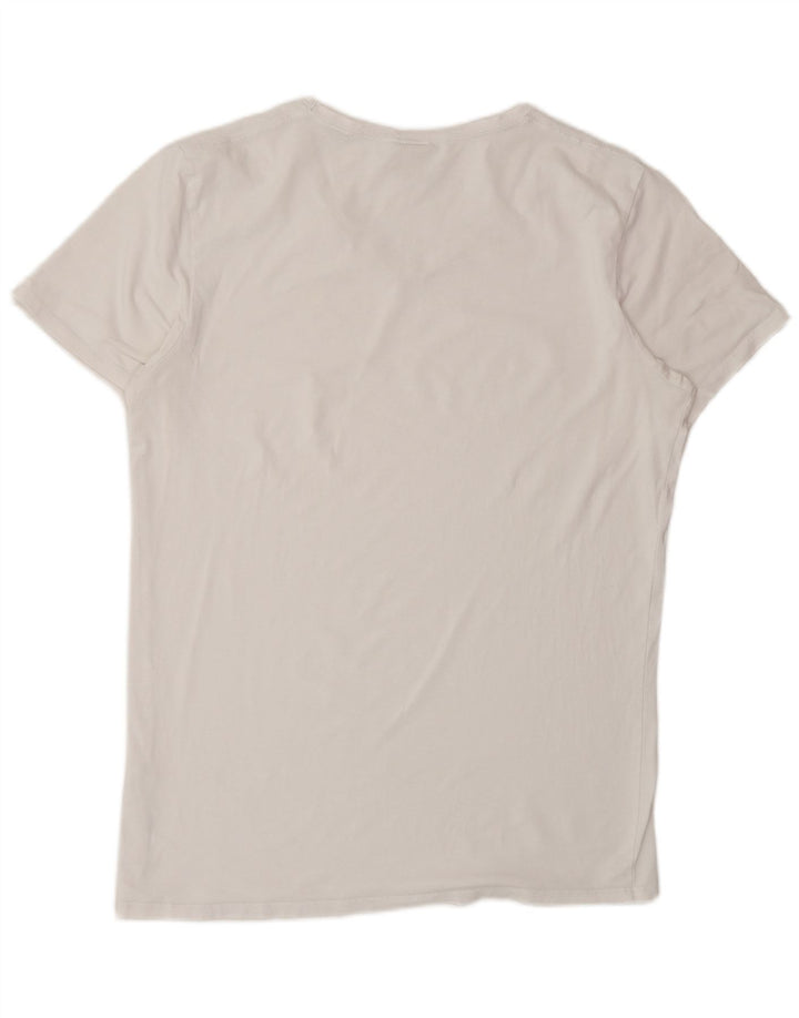 Scotch & Soda Mens T-Shirt Top Large White