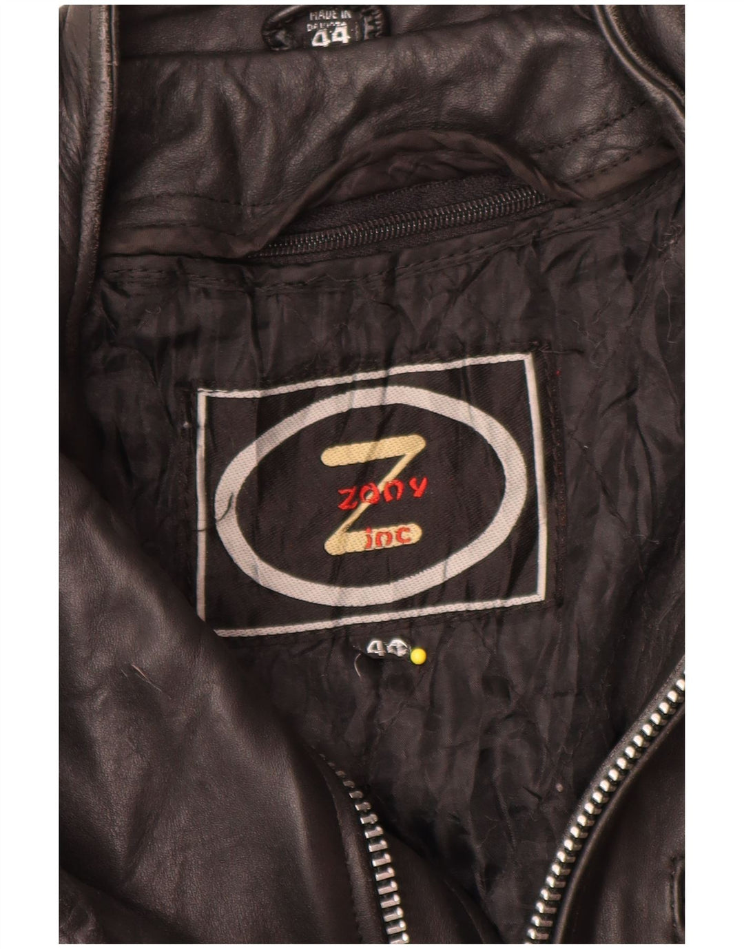 Vintage Mens Leather Jacket UK 44 2XL Black Leather