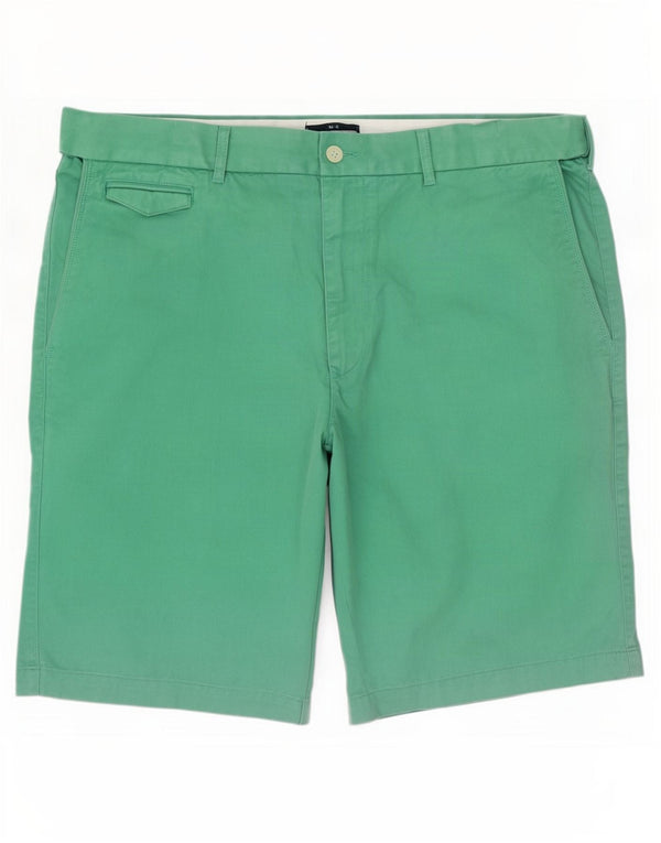 Pantaloncini chino da uomo Marks & Spencer W40 XL cotone verde