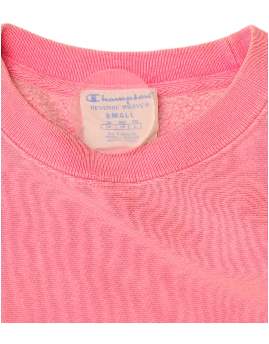 Champion Womens Reverse Weave Oversized Sweatshirt Jumper UK 10 Small Pink