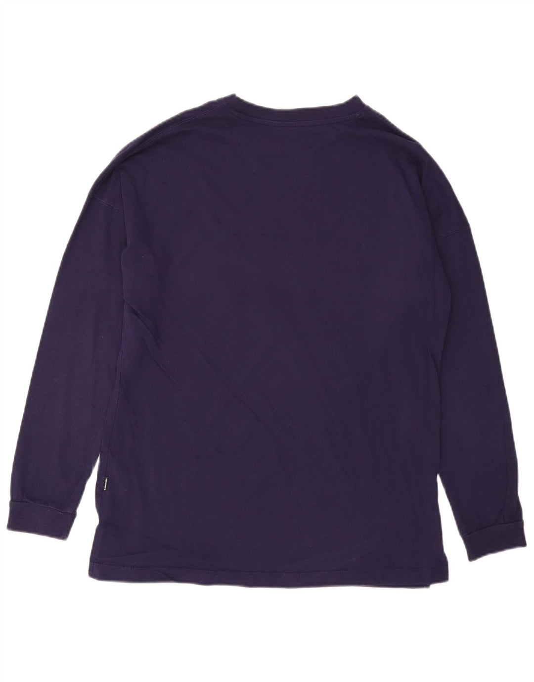 CONVERSE Top da donna a maniche lunghe UK 14 cotone viola medio