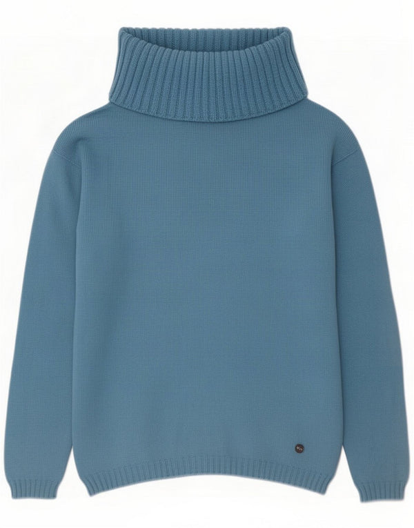 Guess maglione da donna maglione collo alto taglia 3 piccolo lana blu