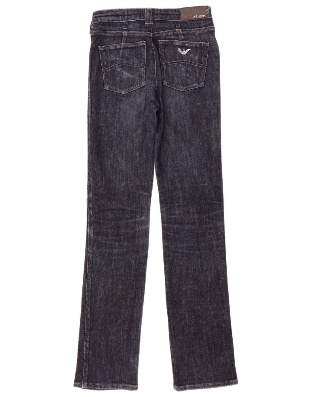 Armani Womens Straight Jeans W26 L32 Navy Blue Cotton