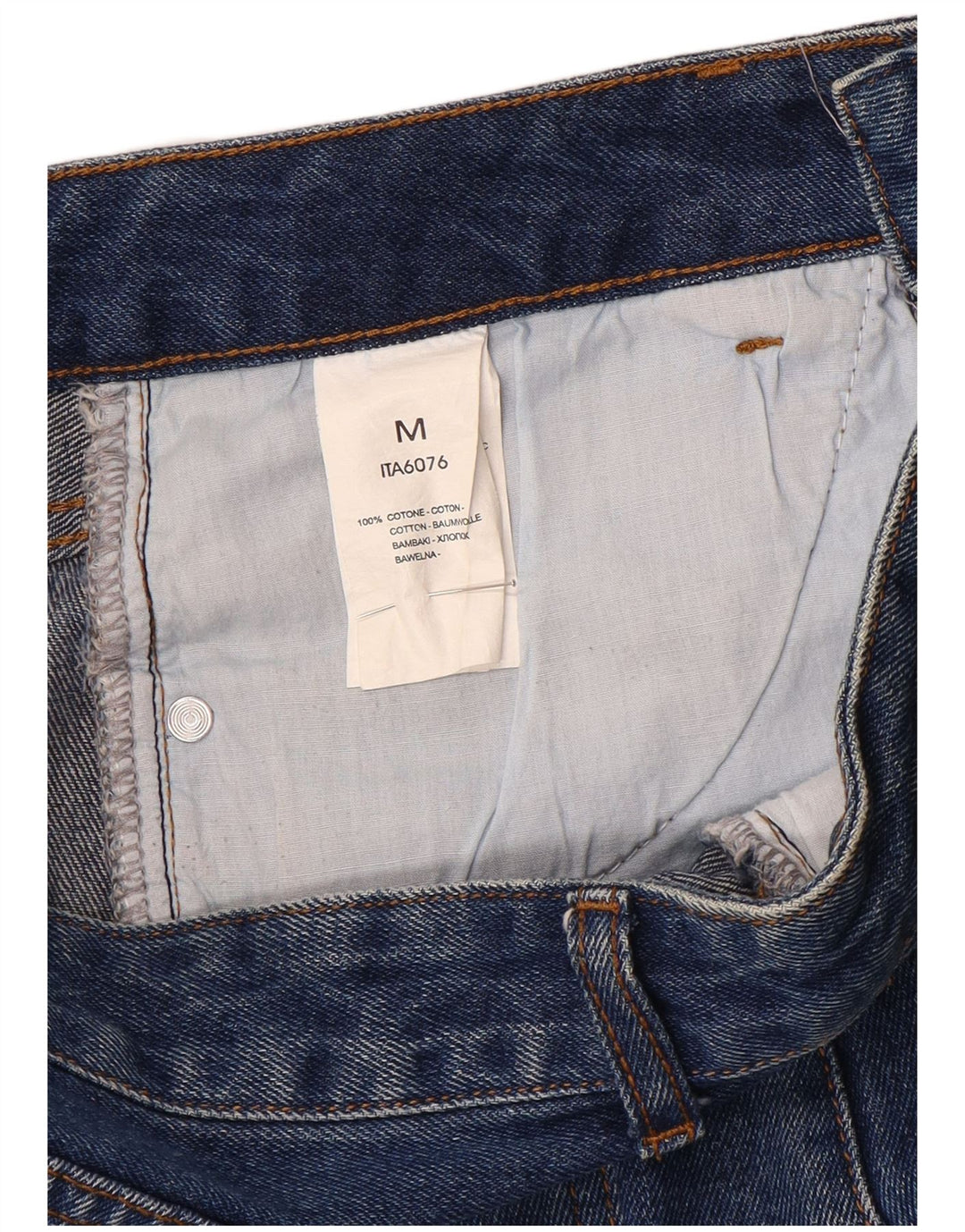 Vintage Womens Mini Denim Skirt Medium W28 Blue Cotton