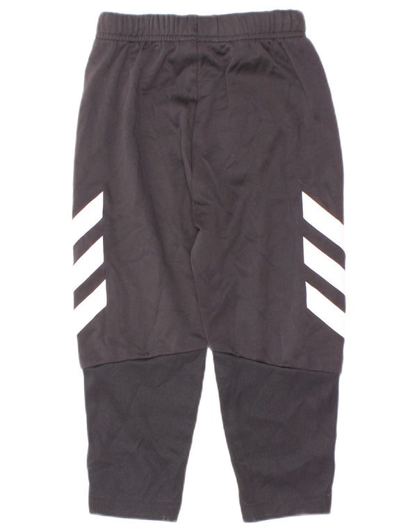 Calças de treino gráficas Adidas Boys 2-3 anos preto colorblock