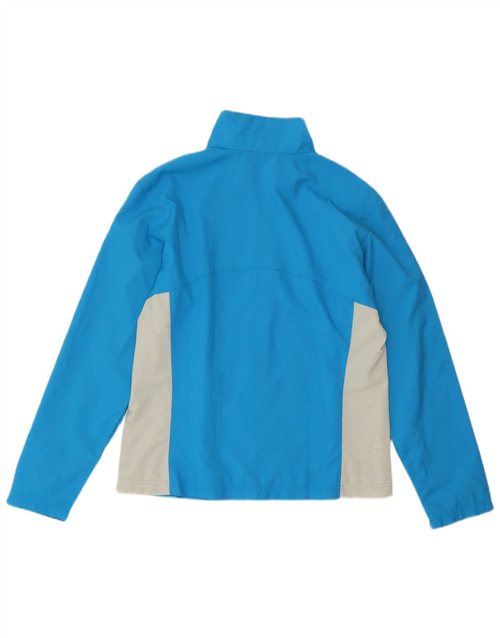 FILA træningsdragt topjakke til kvinder UK 14 Medium Blue Colourblock Polyester