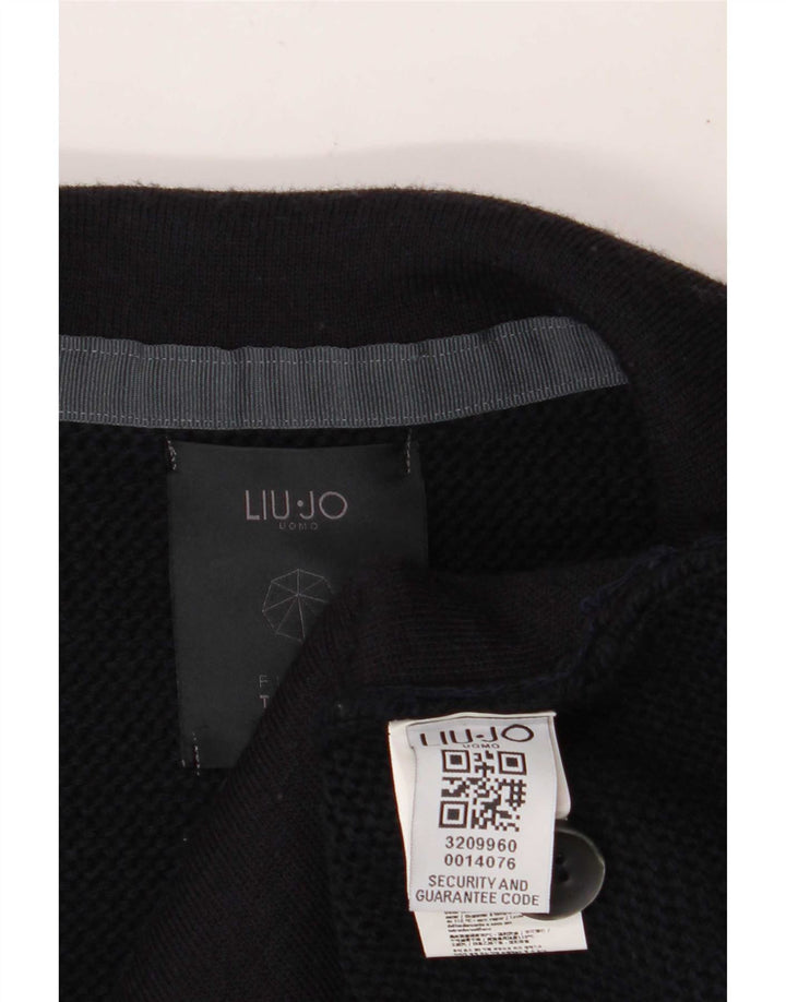 Liu Jo Mens 3 Button Blazer Jacket UK 36 Small Navy Blue Acrylic