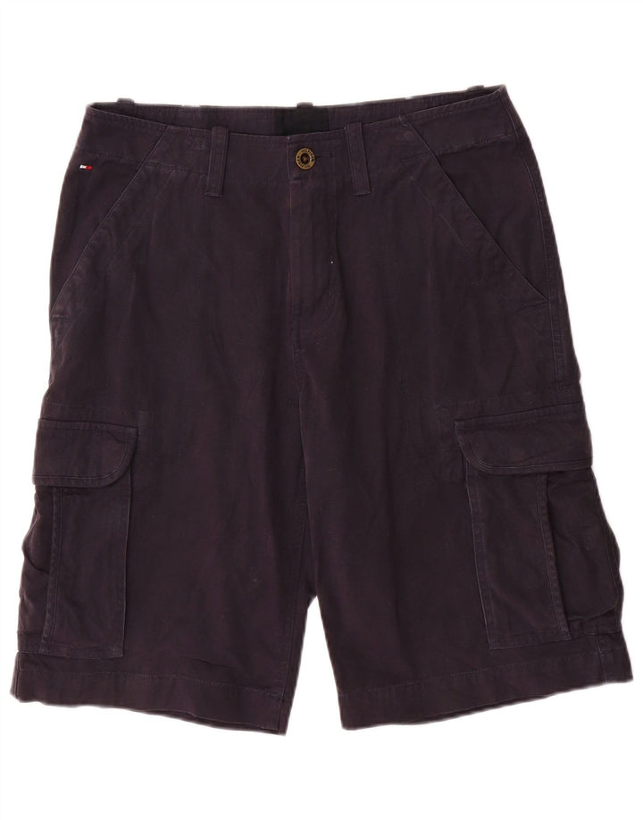 TOMMY HILFIGER Pantaloncini cargo da uomo W32 medio cotone blu navy