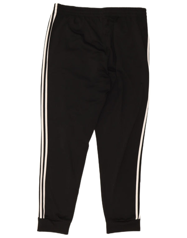 Adidas Mens Tracksuit Trousers Joggers UK 48/50 XL Black Polyester