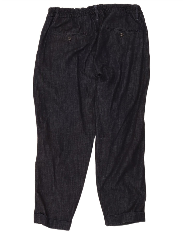 Levi's Womens Pegged Suit Trousers W34 L26 Navy Blue Cotton