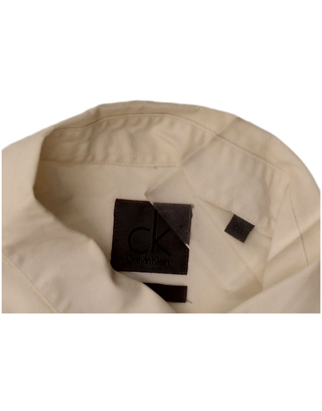 Calvin Klein Mens Shirt 2XL Off White
