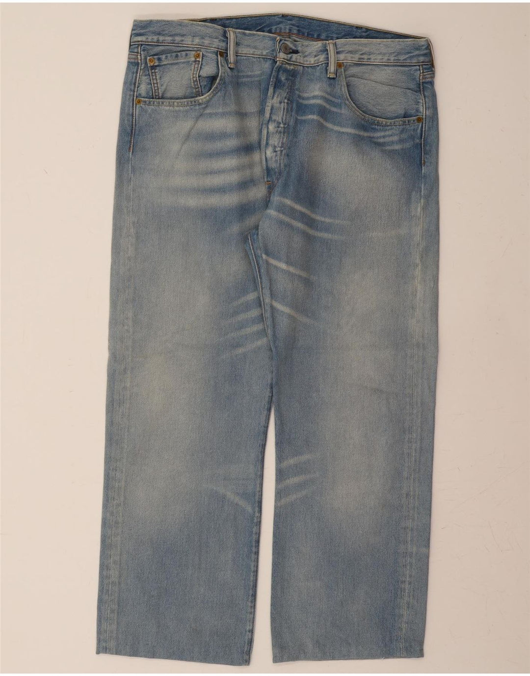 LEVI'S Mens 501 Straight Jeans W38 L28 Blue Vintage Levi's and Second-Hand Levi's from Messina Hembry 