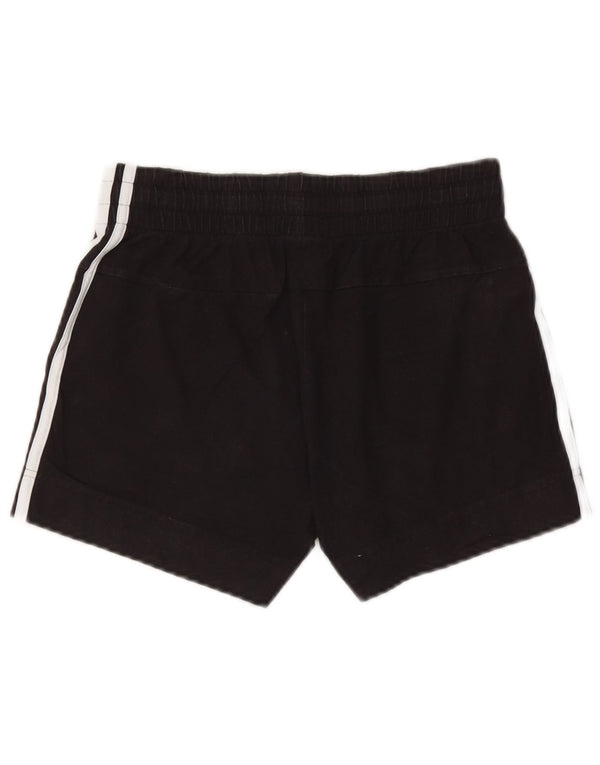 Adidas Damen Sportshorts UK 4/6 XS Schwarz Baumwolle