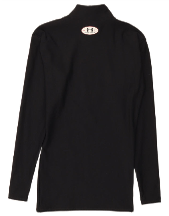 Under Armour Womens Cold Gear Top Long Sleeve UK 8 Small Black Nylon