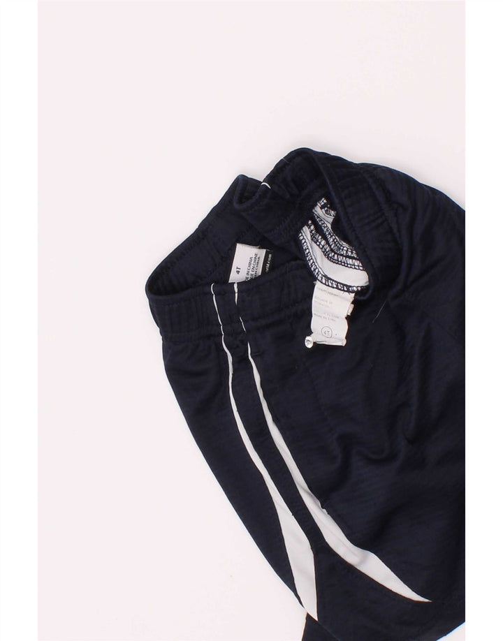 Nike Sportshorts für Jungen, 3–4 Jahre, marineblaues Farbblock-Polyester