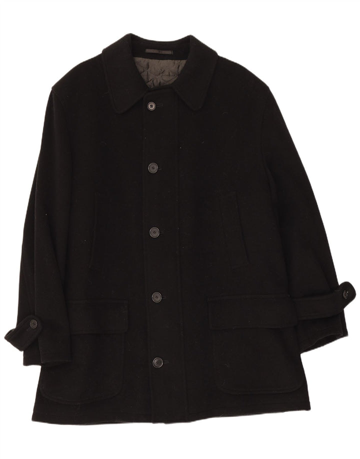 Cappotto Uomo Pierre Cardin IT 50 Large Nero Lana