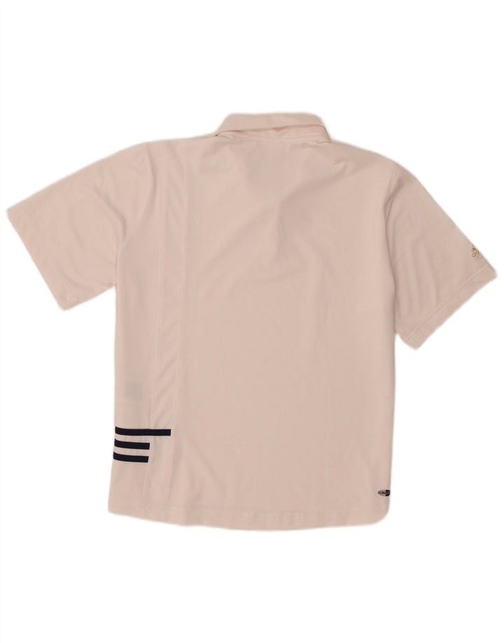 Adidas Womens Polo Shirt UK 18 XL  Pink Polyester