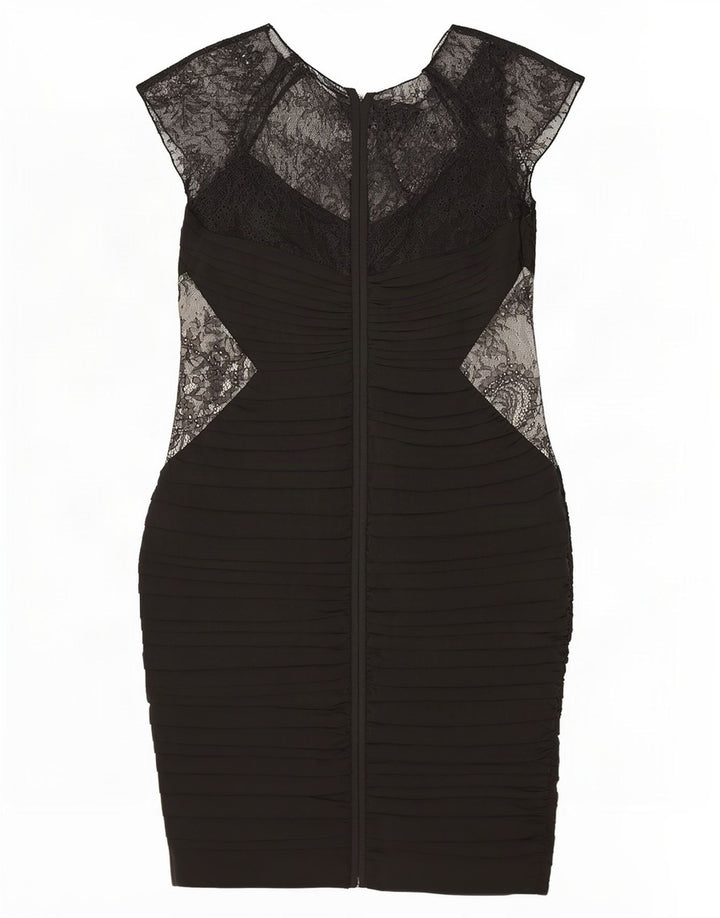 Vestido bainha feminino Coast UK 14 poliéster floral preto médio