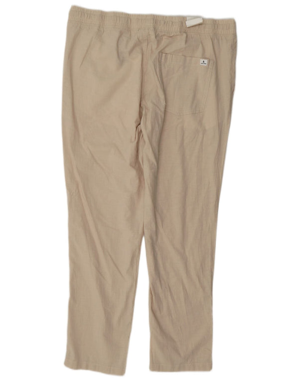Pantaloni chino carota da uomo Jack & Jones XL W38 L30 cotone beige
