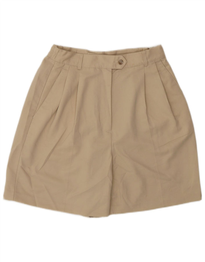 IZOD Womens Pegged Chino Shorts US 6 Medium W28  Beige Polyester