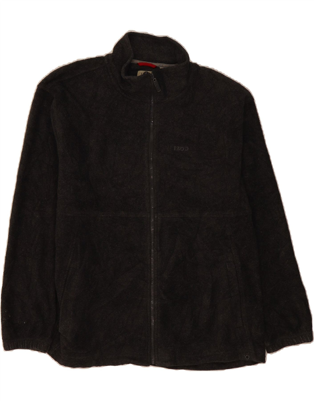 IZOD Mens Fleece Jacket UK 42 XL Grey Polyester Vintage Izod and Second-Hand Izod from Messina Hembry 