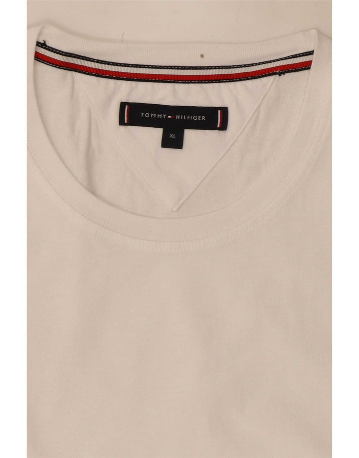 Tommy Hilfiger Mens T-Shirt Top XL White